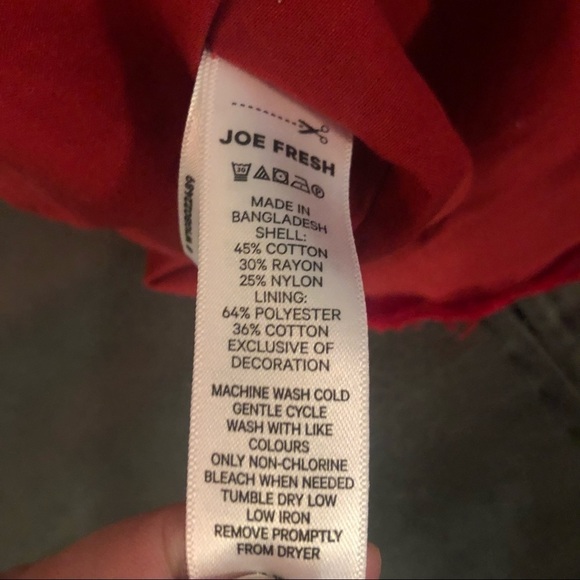 Joe Fresh Red Lace Dress Size 3-6 Months - Picture 5 of 6